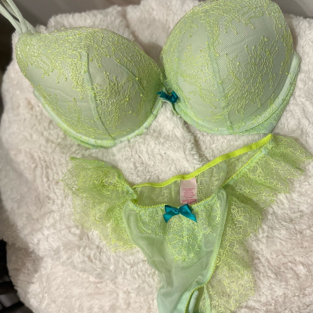 Victoria secret bra and panty.